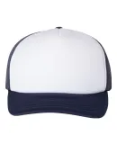 Yupoong-Flex Fit 6320 Foam Trucker Cap with Curved NAVY/ WHT/ NAVY