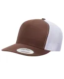 Yupoong-Flex Fit 6006 Five-Panel Classic Trucker C BROWN/ WHITE