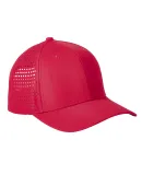 Big Accessories BA537 Performance Perforated Cap in Red