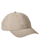 Big Accessories BA610 Heavy Washed Canvas Cap in Khaki