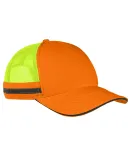 Big Accessories BA661 Safety Trucker Cap in Neon orng/ne ylw