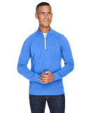 J America 8869 Triblend 1/4 Zip Pullover Sweatshir in Cool ryl tribld