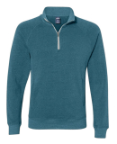 J America 8869 Triblend 1/4 Zip Pullover Sweatshir in Storm triblend