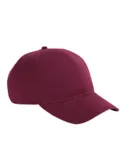 BX002 Big Accessories 6-Panel Brushed Twill Struct in Maroon