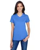 A4 Apparel NW3381 Ladies' Topflight Heather V-Neck in Royal