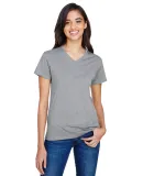 A4 Apparel NW3381 Ladies' Topflight Heather V-Neck in Athletic heather