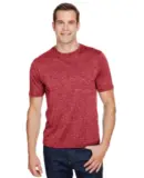 A4 Apparel N3010 Men's Tonal Space-Dye T-Shirt in Red