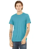 BELLA+CANVAS 3413 Unisex Howard Tri-blend T-shirt in Aqua triblend