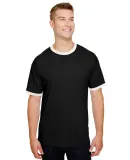 Champion Clothing CP65 Premium Fashion Ringer T-Sh BLACK/ CHALK WHT