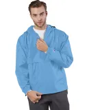 Champion Clothing CO200 Packable Jacket in Light blue