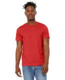 Bella + Canvas 3301 Unisex Sueded Tee in Heather red