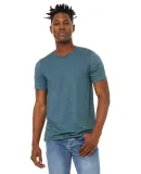 Bella + Canvas 3301 Unisex Sueded Tee in Hthr deep teal