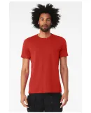 Bella + Canvas 3001CVC Unisex Short Sleeve Heather in Solid red blend