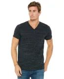 BELLA+CANVAS 3005 Cotton V-Neck T-shirt in Black marble