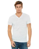 BELLA+CANVAS 3005 Cotton V-Neck T-shirt in White marble