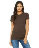 BELLA 6004 Womens Favorite T-Shirt in Heather brown