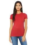 BELLA 6004 Womens Favorite T-Shirt in Heather red