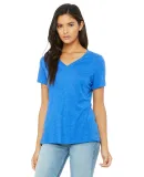 BELLA 6405 Ladies Relaxed V-Neck T-shirt in Tr royal triblnd