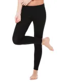 BELLA 812 Womens Jersey Leggings in Black