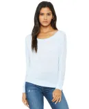 BELLA 8850 Womens Long Sleeve Dolman Top in Blue marble