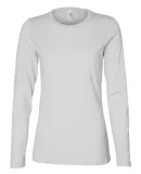 BELLA 6450 Womens Long Sleeve Missy T-Shirt WHITE