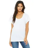 BELLA 8801 Womens Jersey Flowy Shirt in White