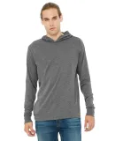 BELLA+CANVAS 3512 Unisex Jersey Hooded T-Shirt in Deep heather