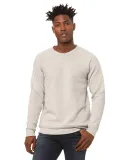 BELLA+CANVAS 3901 Unisex Tri-blend Sponge Fleece S in Heather dust