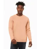 BELLA+CANVAS 3901 Unisex Tri-blend Sponge Fleece S in Peach