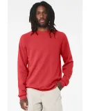 BELLA+CANVAS 3901 Unisex Tri-blend Sponge Fleece S in Heather red