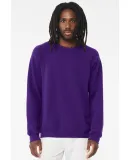 BELLA+CANVAS 3901 Unisex Tri-blend Sponge Fleece S in Team purple