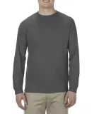 Alstyle 1304 Classic Long Sleeve Tee in Heather charcoal