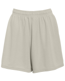 960 Ladies Wicking Mesh Short  in Silver grey