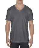 5300 ALSTYLE Adult V-neck Tee CHARCOAL HEATHER