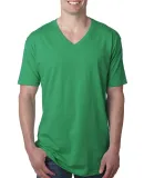 Next Level 3200 Fitted Short Sleeve V in Kelly green