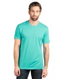 Next Level 6010 Men's Tri-Blend Crew in Tahiti blue