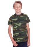 Code V 2207 Youth Camouflage T-Shirt in Green woodland