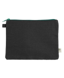 econscious EC8402 Hemp Pouch  in Black/ kelly