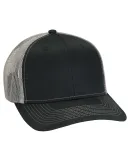 Adams Hats PV112 Adult Eclipse Cap in Black/ charcoal