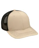 Adams Hats PV112 Adult Eclipse Cap in Khaki/ black