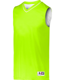 Augusta Sportswear 153 Youth Reversible Two-Color  in Lime/ white