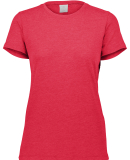 Augusta Sportswear 3067 Ladies' 3.8 oz., Tri-Blend in Red heather