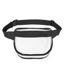 BAGedge BE264 Unisex Clear PVC Fanny Pack in Black