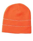 Bayside Apparel 3715 100% Acrylic Beanie in Bright orange