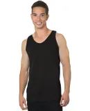 Bayside Apparel 6500 Men's 6.1 oz., 100% Cotton Ta in Black