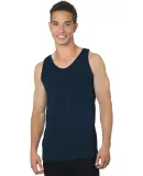 Bayside Apparel 6500 Men's 6.1 oz., 100% Cotton Ta in Navy