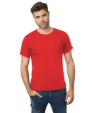 Bayside Apparel 9500 Unisex 4.2 oz., 100% Cotton F in Red