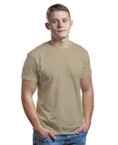 Bayside Apparel 9500 Unisex 4.2 oz., 100% Cotton F in Khaki