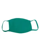 Bayside Apparel 1900 Adult Cotton Face Mask Made i in Kelly green