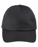 Big Accessories BX880SB Unstructured 6-Panel Cap in Black